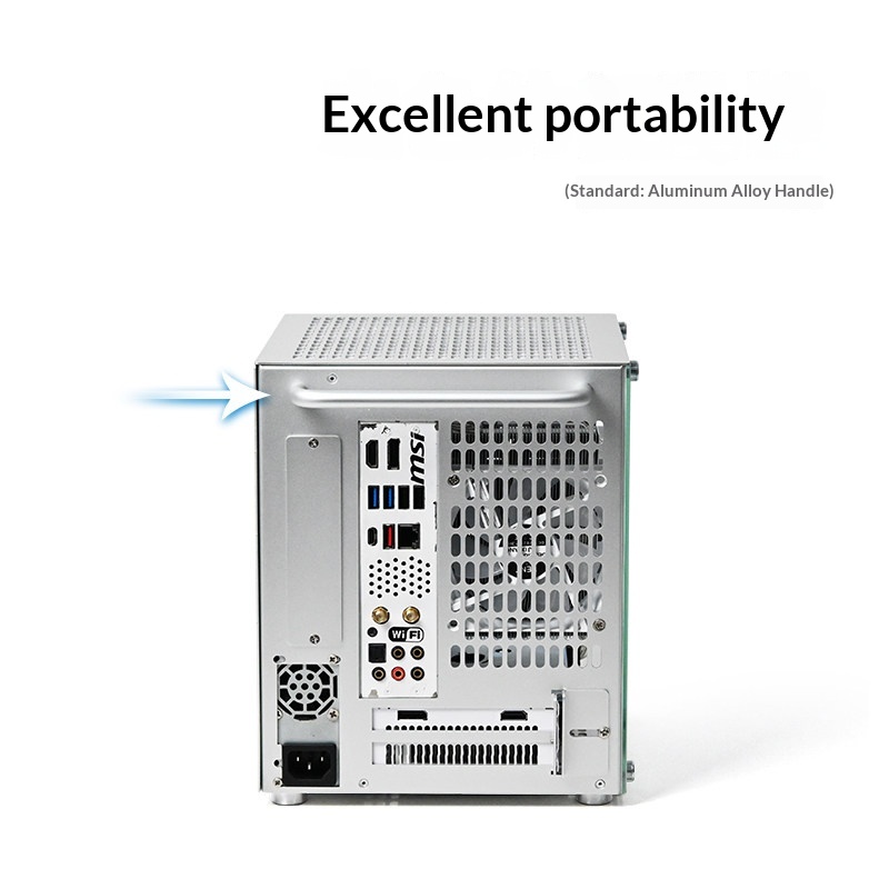 11L Aluminum Portable ITX PC C - Portable Aluminum Itx Case Carry Handle review and price