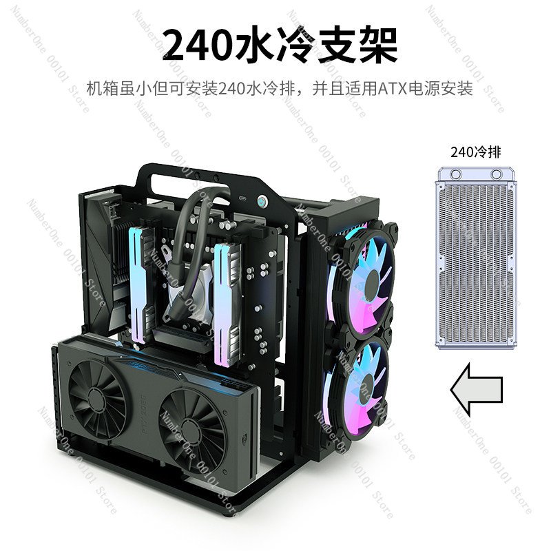 MATX Motherboard Aluminum Allo - Aluminum Open Frame Test Bench Water Cooling review and price